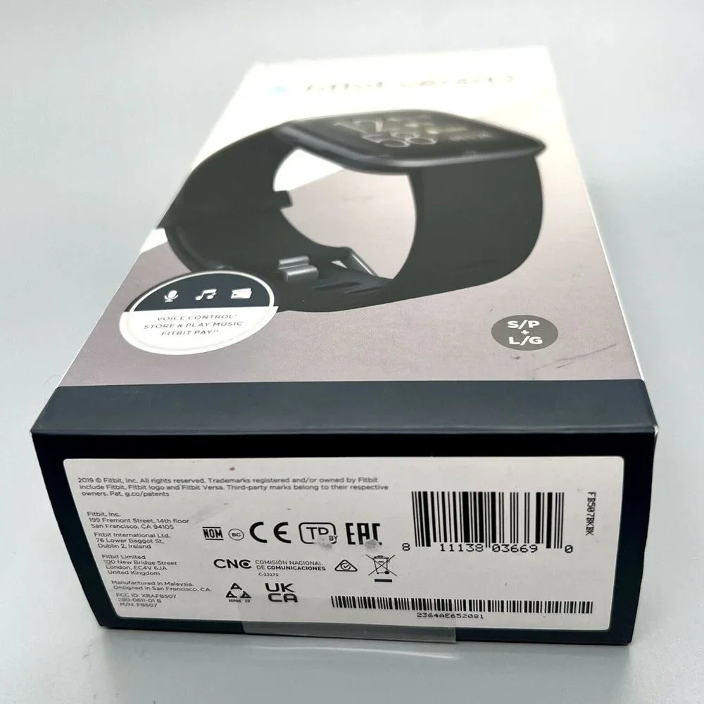 Fitbit Versa 2 Health & Fitness Smartwatch (FB507BKBK)